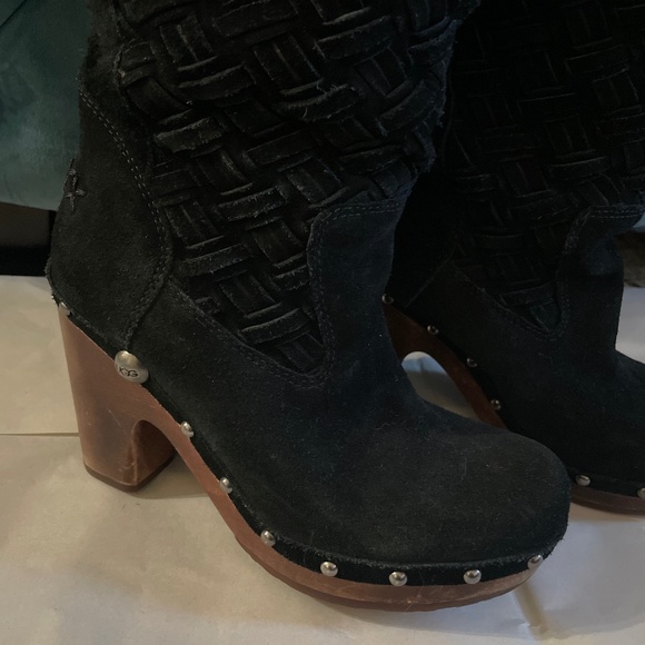 UGG Arroyo tall clog suede boots - Picture 2 of 10